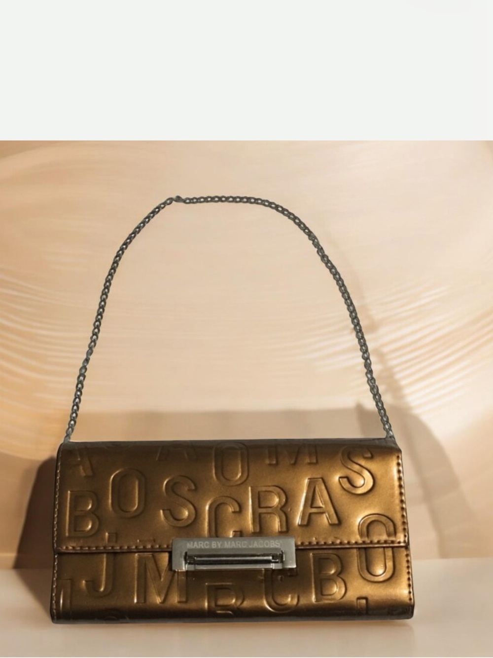 Marc by Marc Jacob Patent Shoulder Flat Bag